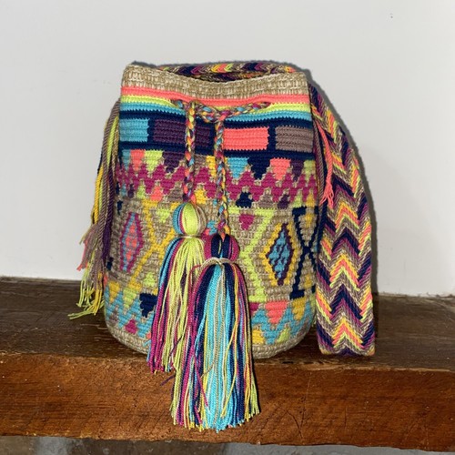 Authentic Wayuu Mochila Colombian Crossbody Bag - Medium - photo 5