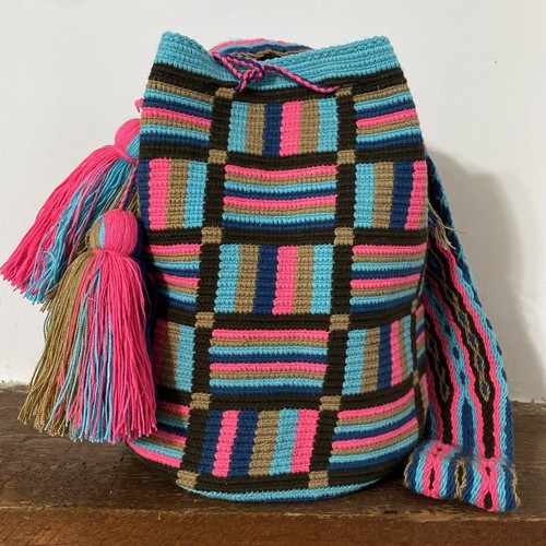 Authentic Wayuuchilabags Mochila Bag Large Size Stripes - photo 2