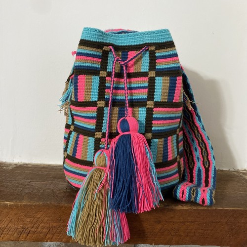 Authentic Wayuuchilabags Mochila Bag Large Size Stripes - photo 3