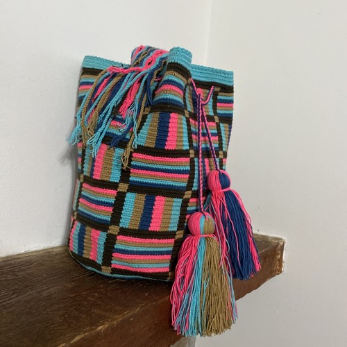 Authentic Wayuuchilabags Mochila Bag Large Size Stripes - photo 4