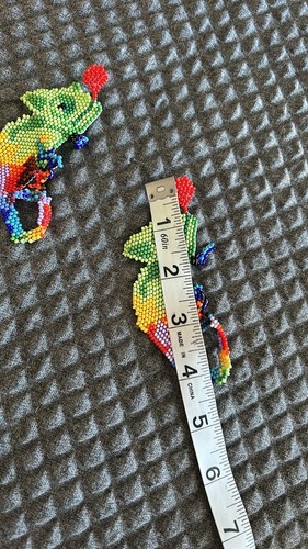 NEW Native American Handmade folk boho statement chameleon earri - photo 5