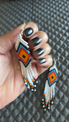 NEW Apple Earrings Beaded Colombian Jewelry Embera chami Tribe - photo 2