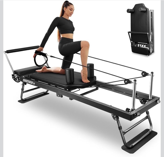 ONETWOFIT Foldable Pilates Reformer