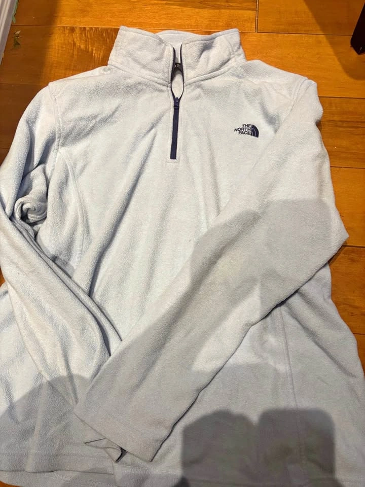 The North Face Women's XXL Light Blue Fleece Quarter Zip