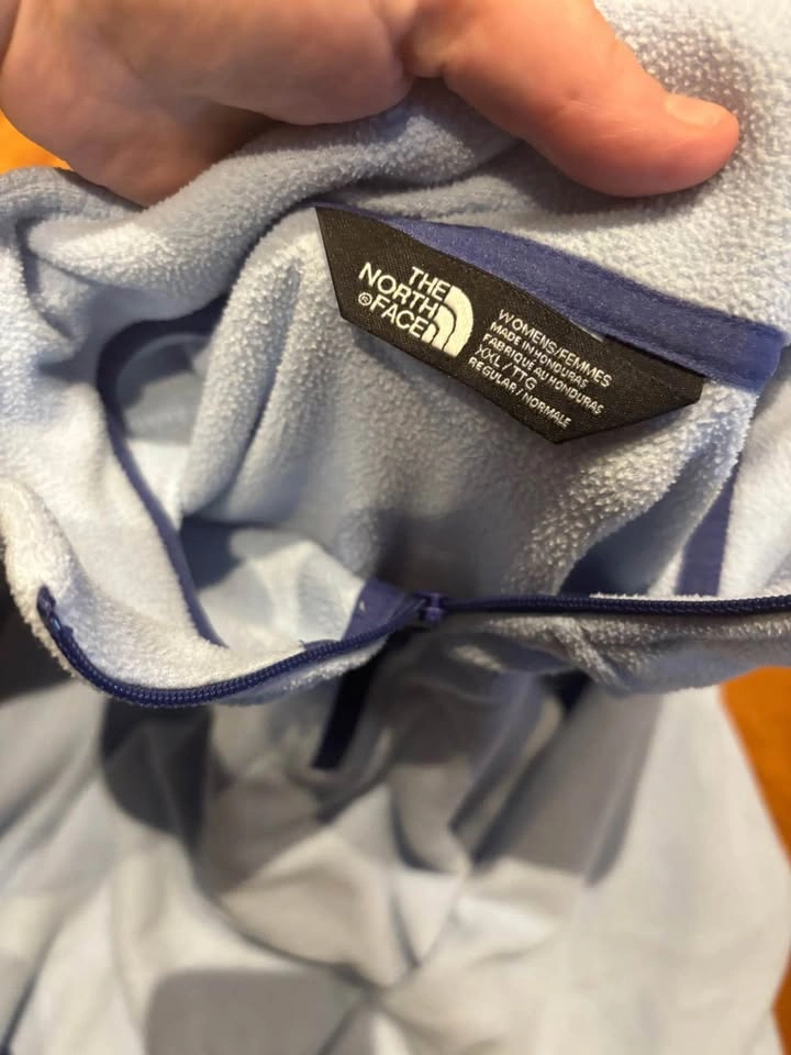 The North Face Women's XXL Light Blue Fleece Quarter Zip - photo 3
