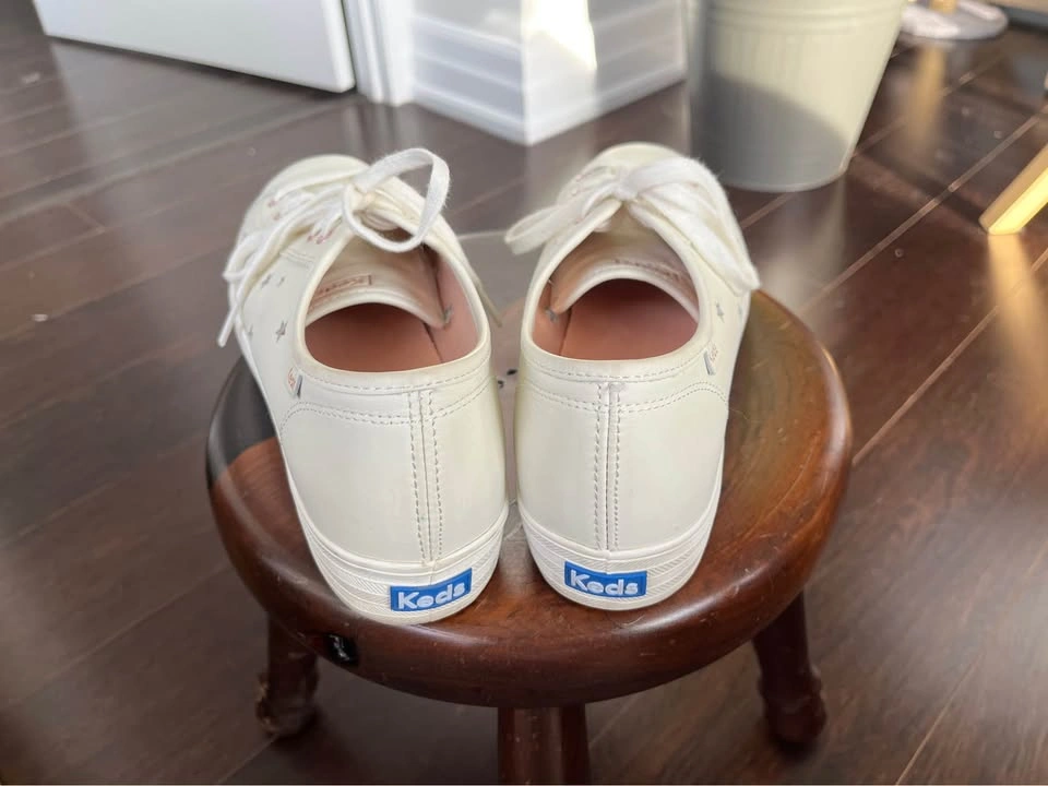 Keds white leather women’s sneakers size 11 - photo 3