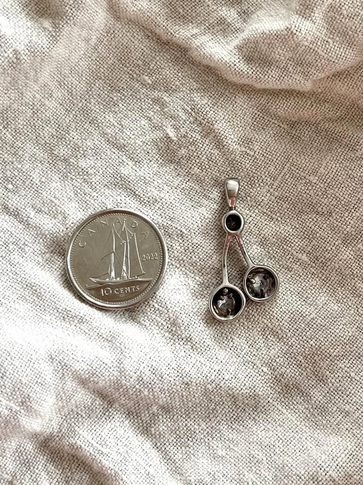 Sterling silver pendant with cubic zirconia - photo 3
