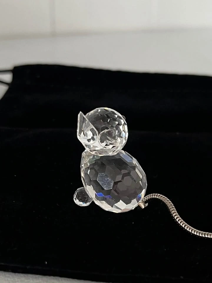 Small Swarovski cat with broken ear - photo 2