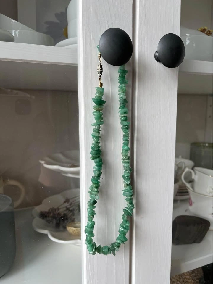 Real 17” green jade necklace - photo 2