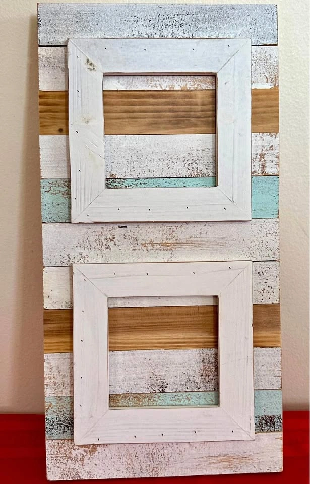 Beautiful Rustic Double Wood Picture Frame