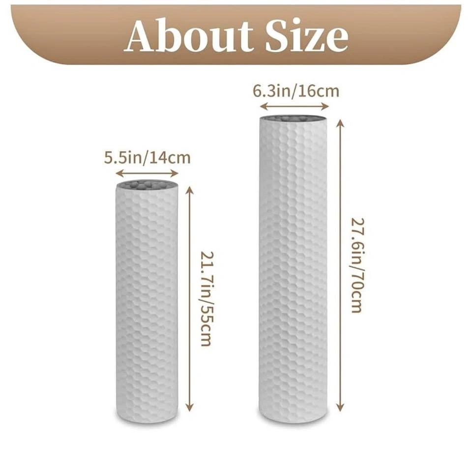 Tall Vases for Floor: 27.6/21.7in Metal Cylinder