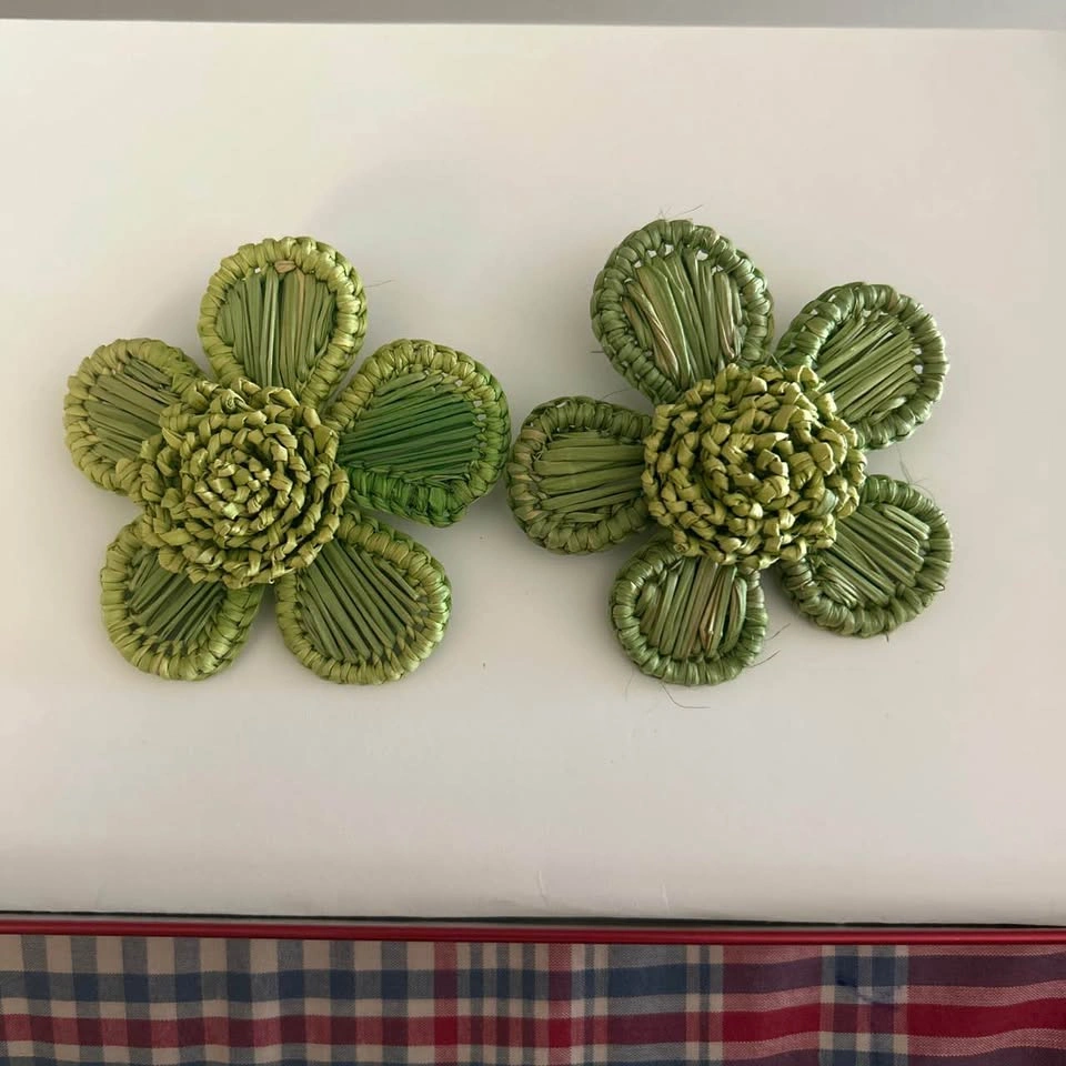 Womens Straw earrings - photo 4