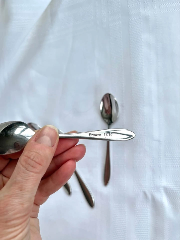 Browne Eclipse stainless steel 18/10 teaspoons (read description - photo 2
