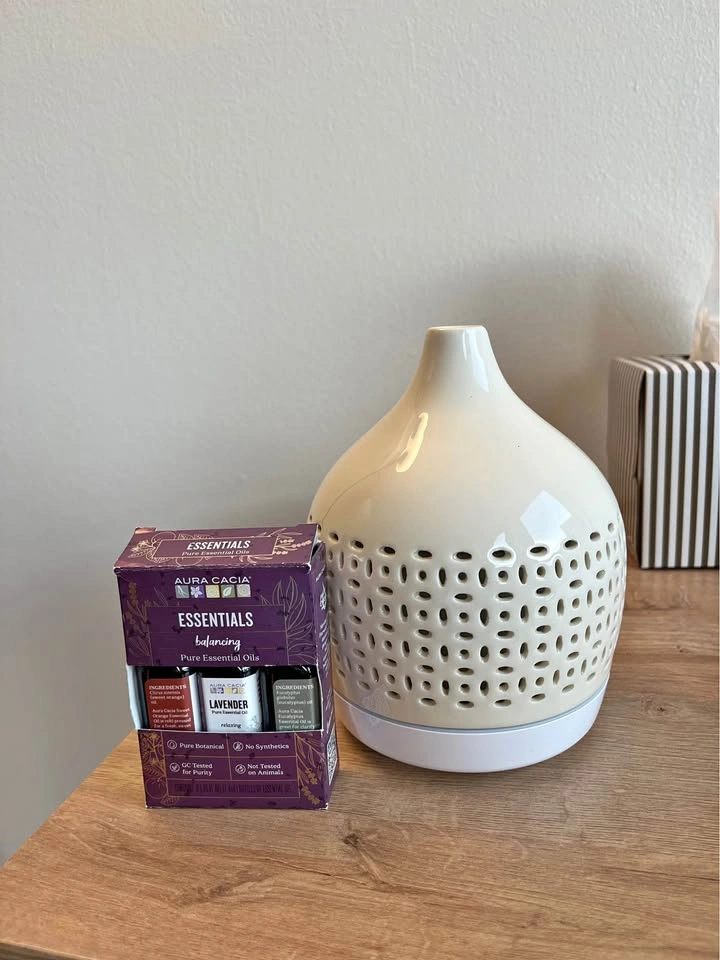 Diffuser with essential oils