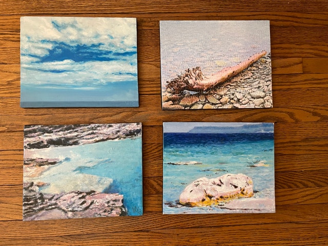 Set of 4 Original Oil Paintings – Grey Bruce, Ontario