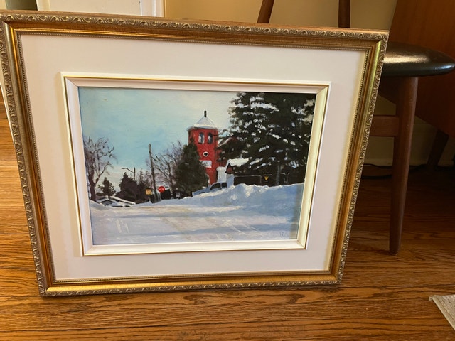 Original Oil Painting – “From My House – East View” – Framed