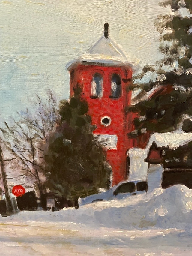 Original Oil Painting – “From My House – East View” – Framed - photo 3
