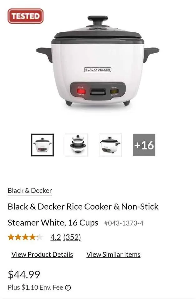 Black+Decker 16-Cup Rice Cooker image indicator(8)