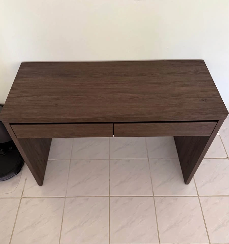 NEW 2-Drawer Desk / Console Table – Dark Walnut - photo 2