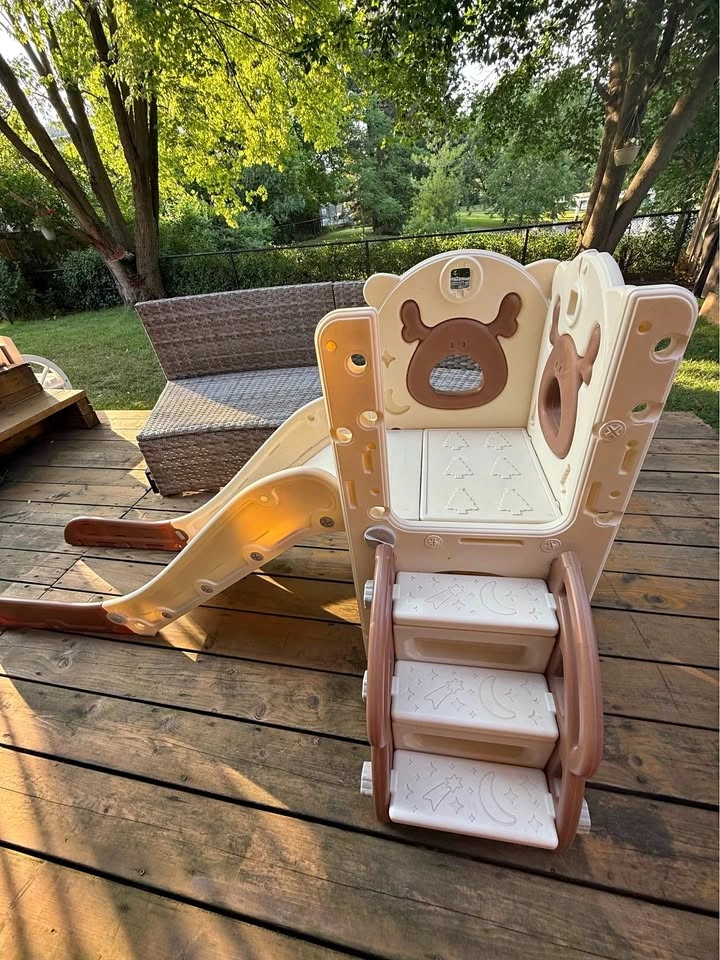 Toddler Climber & Slide – Forest Deer Theme | Fully Assembled