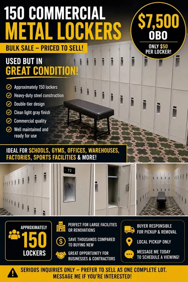 150 Metal Lockers