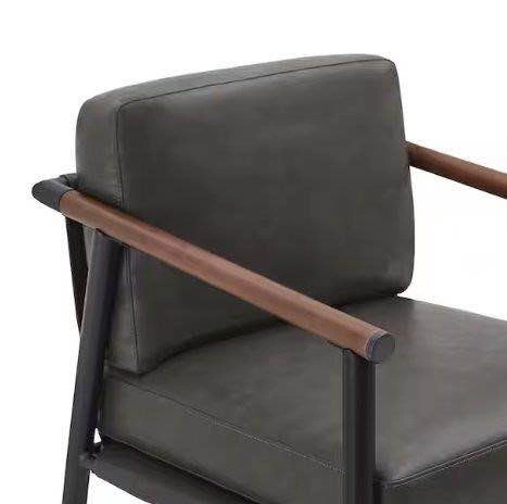 Upholstered Counter Height Bar Stool with Metal Frame - photo 4