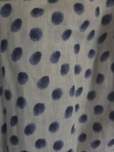 H&M blue and white polka dot camisole with ruffle straps - photo 4
