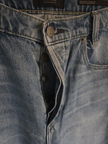 Banana Republic 32 inch light wash high rise straight leg jeans - photo 5