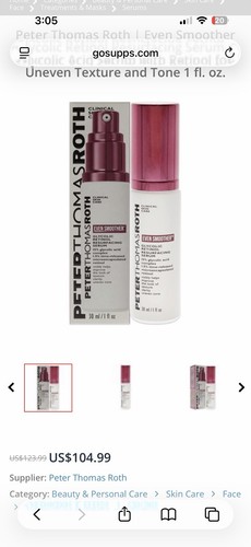 Peter Thomas Roth Even Smoother Glycolic Retinol Resurfacing Ser