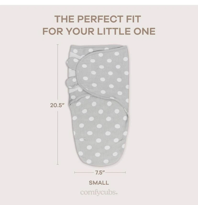 Comfy Cubs Easy Swaddle Blanket, 3 Pack - photo 2