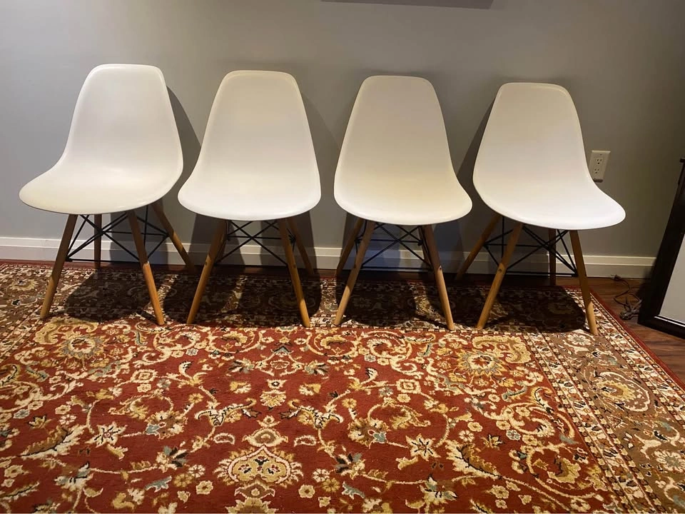 4 Eames Style Dining Chairs - photo 2