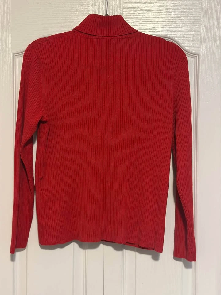 Fitted ribbed turtleneck - photo 2