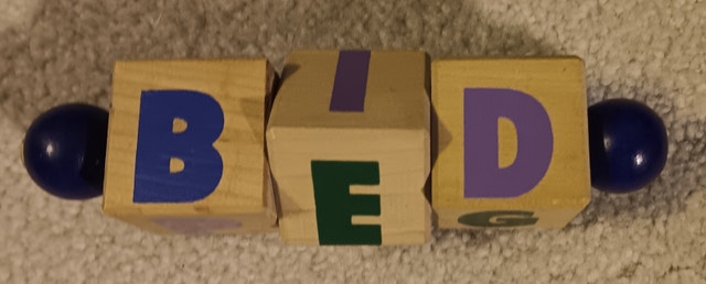Stencils and Letter blocks for young English learners