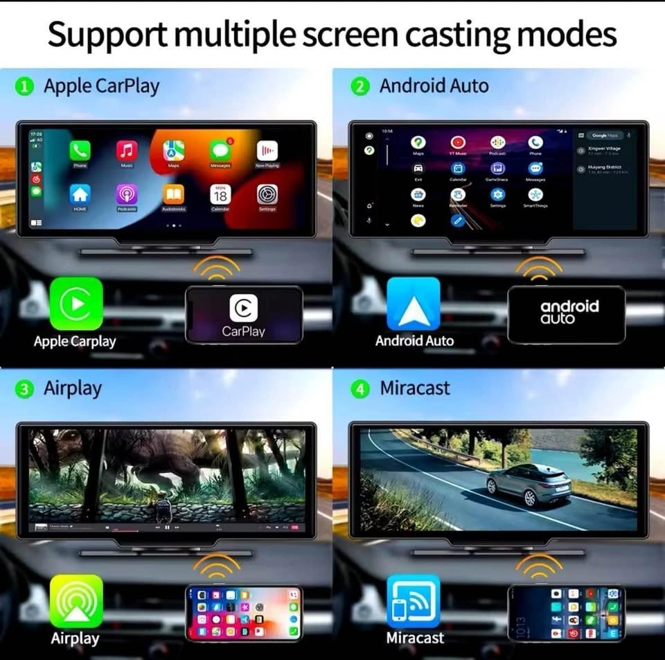 4K Carplay DashCam with Rev Cam, GPS, ADAS & Mirroring - photo 3