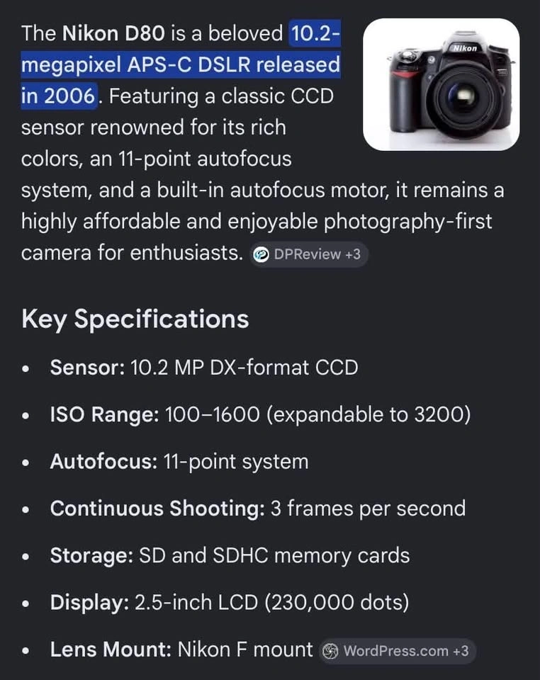 Nikon D-80 with Nikkor 35mm f/1.8 Lens - photo 2