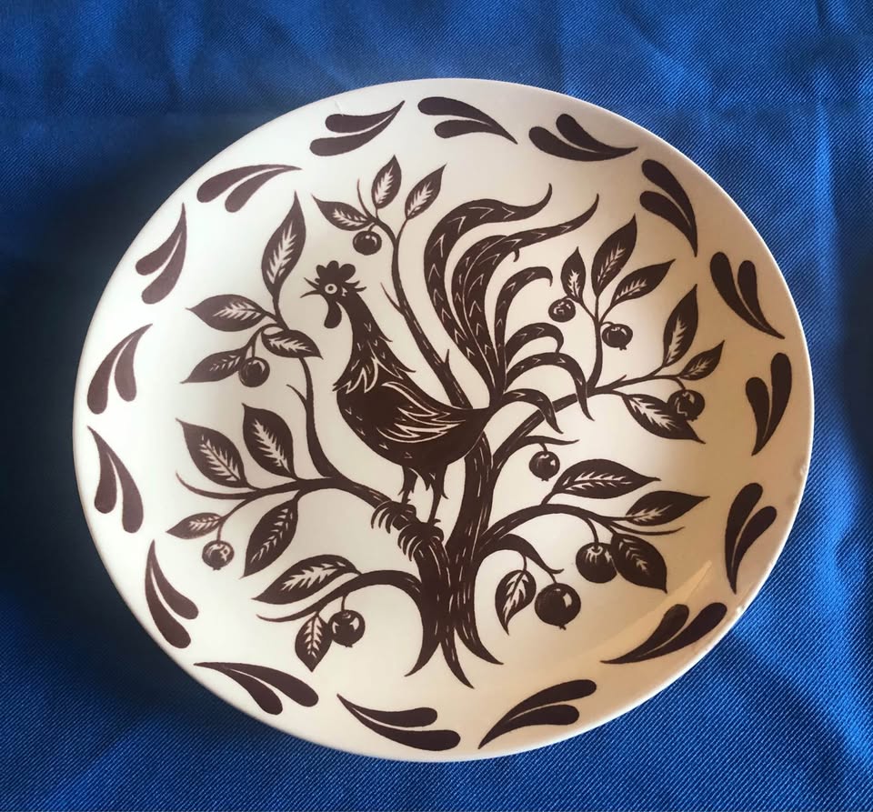 Dura-Print Rooster Dinner Plates LOT of 2 - photo 4