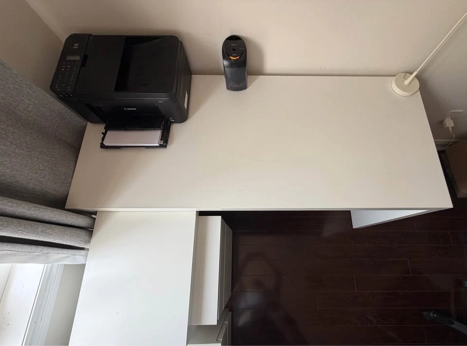 L-Shaped Desk with Drawer - photo 2