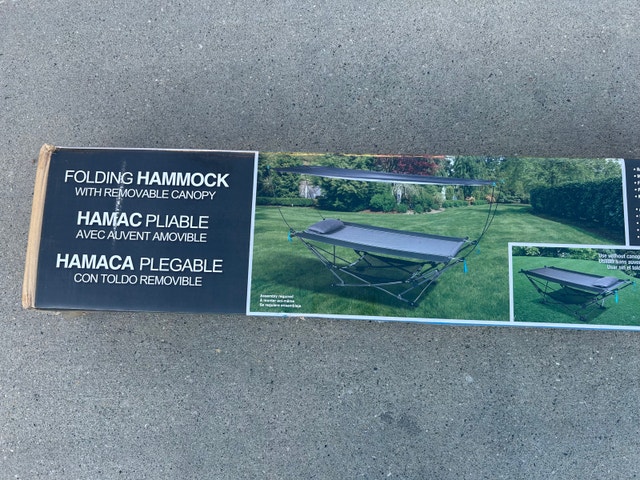 Brand New Folding Backyard Camping Hammock wt Removable Canopy - photo 3