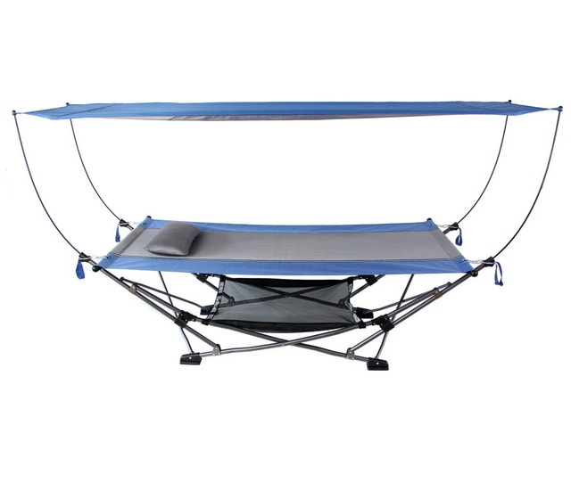Brand New Folding Backyard Camping Hammock wt Removable Canopy - photo 4