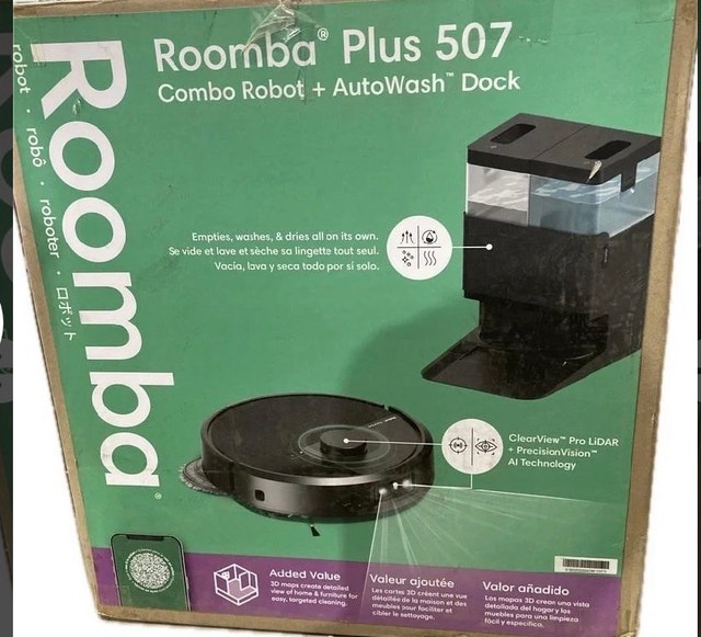 iRobot Roomba Plus 507 Combo Robot + AutoWash Dock
