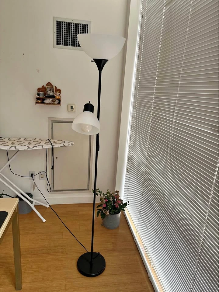 Simple Designs Mother-Daughter Floor Lamp with Reading Light