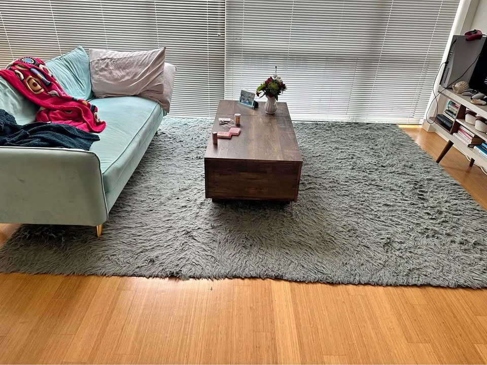Grey living / bedroom rug