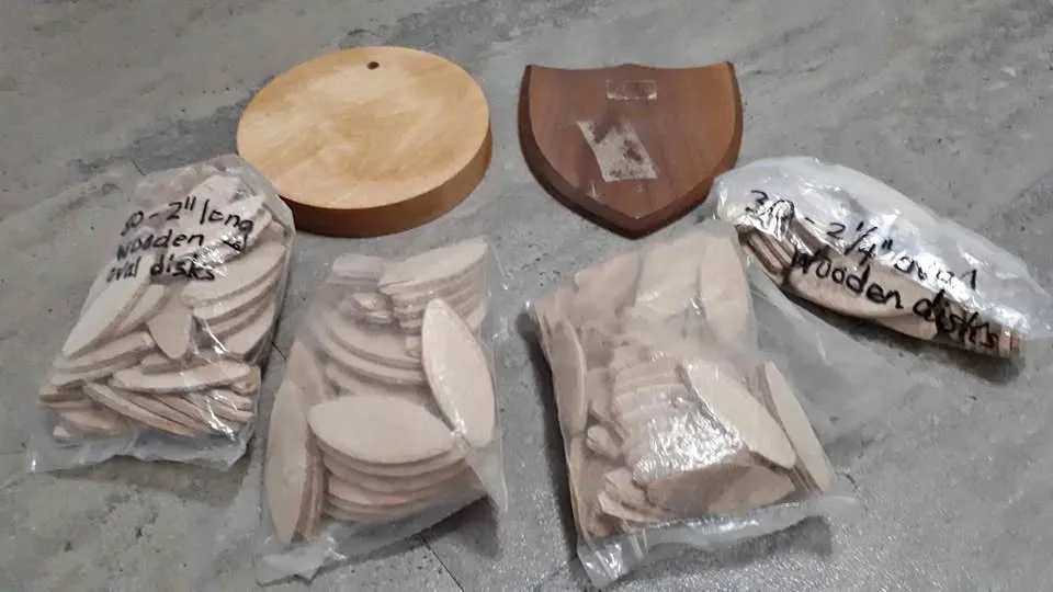 Wood plaques & oval disks DIY woodworking thumbnail