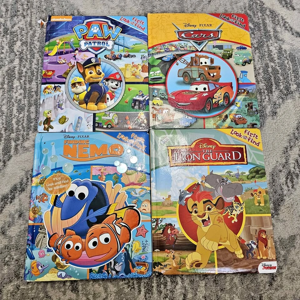 Disney Pixar and Nickelodeon First Look and Find Board Book Set