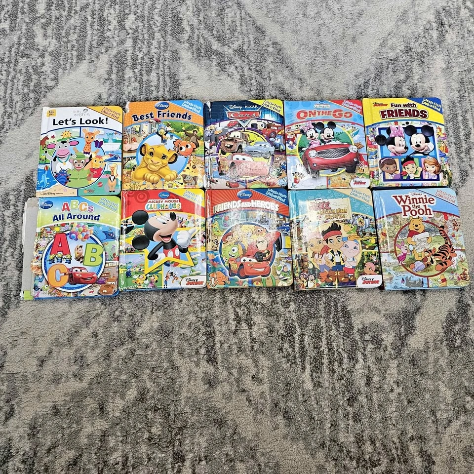 Disney Little First Look and Find Board Book Set