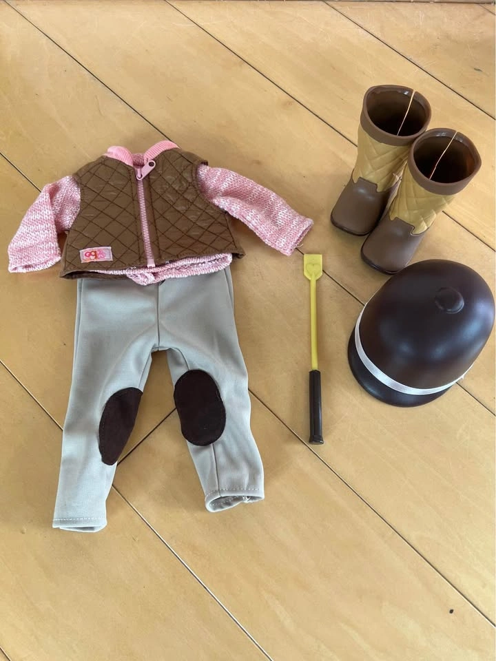 Our Generation 18-Inch Doll Riding Outfit and Palomino Horse - photo 3