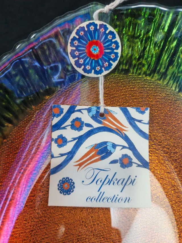 Topkapi Collection Hand Decorated Glass Bowl - photo 3