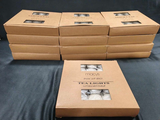 Macy's Unscented Tea Lights - Box of 50