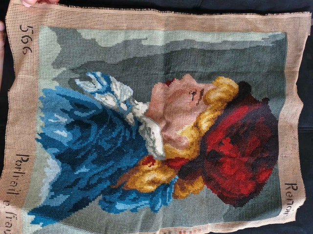 Renoir Portrait Frau Needlepoint Canvas - photo 2