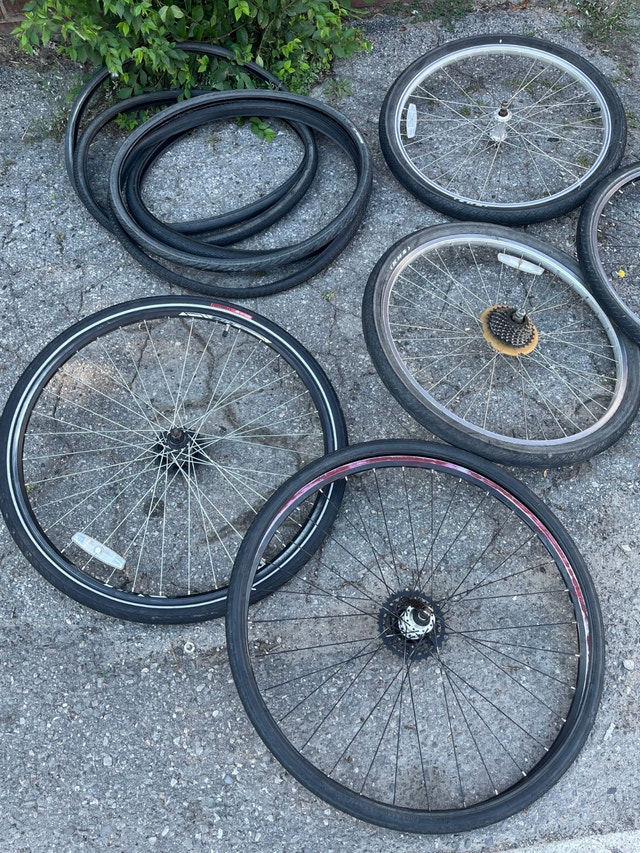 Lot of Assorted Bike Bicycle Tire Rim Parts - photo 2